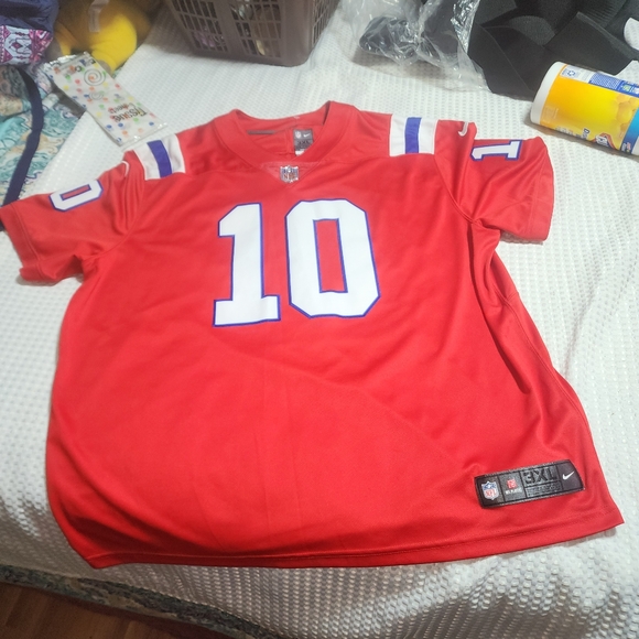 NFL NIKEEUC MENS SZ 3XL #10 JONES NEW ENGLAND PATRIOTS TEAM JERSEY SHIRT TOP